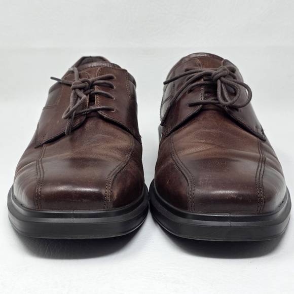 Ecco Helsinki 2 Mens Sz 9-9.5 43 Derby Shoes Brown Leather Low Top Lace Up Dress main image 8